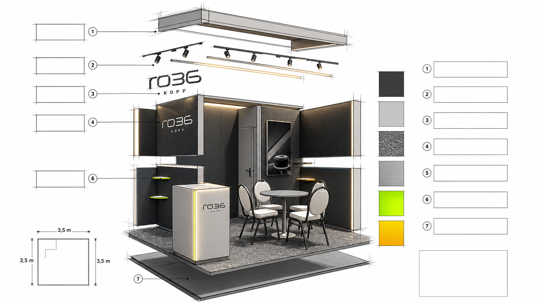 octanorm ai booth designer – KI-Konfigurator für Messestand-Designs